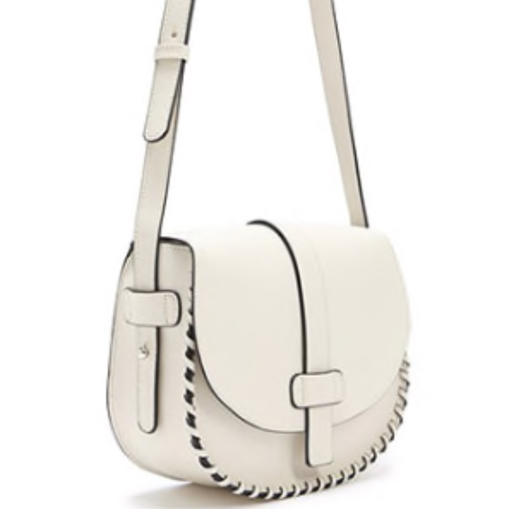 NWT - Faux Leather Braided Crossbody Bag